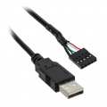 Aqua computer USB cable A-plug to 5 pin female connector, length 200 cm