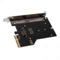 Aquacomputer kryos M.2 PCIe 3.0 x4 M.2 SSD adapter card with passive cooler