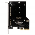 Aquacomputer kryos M.2 PCIe 3.0 x4 SSD adapter card with watercooling plated