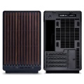 Lian Li DAN Cases A3-mATX Wood Edition Glass Panel Case, Micro-ATX - Walnut Bundle