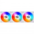 Lian Li UNI FAN AL120 RGB PWM Fan, Triple Pack incl. Controller - 120mm, white
