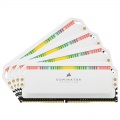 Corsair Dominator Platinum RGB, DDR4-3200, CL16 - 32 GB quad kit, white