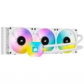 Corsair Icue H150i Elite Capellix White Complete Water Cooling - 360mm, White