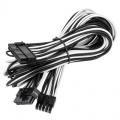 Corsair Premium Sleeved 24-pin ATX cable - white / black