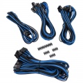 Corsair Premium Sleeved Cable Set - blue / black