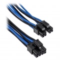 Corsair Premium Sleeved EPS12V ATX12V cable, double pack - blue / black