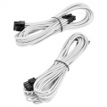 Corsair Premium Sleeved EPS12V ATX12V cable, double pack - white