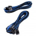 Corsair Premium Sleeved PCIe dual cable, double pack - blue / black