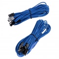 Corsair Premium Sleeved PCIe Dual Cable, Double Pack - blue