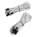 Corsair Premium Sleeved PCIe Dual Cable, Double Pack - white