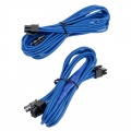 Corsair Premium Sleeved PCIe single cable, double pack - blue