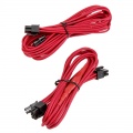 Corsair Premium Sleeved PCIe single cable, double pack - red