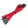Corsair Premium Sleeved SATA cable - red