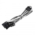 Corsair Premium Sleeved SATA cable - white / black