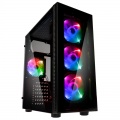 Antec New Gaming NX210 Midi Tower, RGB, Tempered Glass - Black