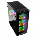 Antec New Gaming NX210 Midi Tower, RGB, Tempered Glass - Black