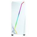 CiT C6063 White with RGB Strip 1 x LED Fan and Side Window