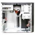 CiT 1016 Gloss Black/Silver Micro ATX Case 500w PSU