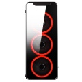CiT Blaze Mid-Tower Gaming Case With 6 x Single Ring Red Fans Tempered Glass Side Window