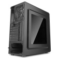 CiT Discovery Gaming Case Single Led Front and 1 x 33 LED Rear Perspex Window