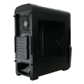CIT G Force Black PC Gaming Case with 2 x RGB Front 1 x Rear Fans and Remote
