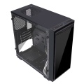 CiT Halo Mid-Tower RGB Gaming Case With 3 x Halo Single-Ring RGB LED Fans