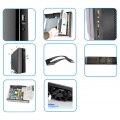 CiT S003B Black Slim Micro ATX or ITX Case 300w PSU Built-in Card-reader