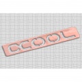 Alphacool Stickers 45x10mm - Shiny Copper