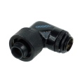 Alphacool 16/10 Compression Fitting 90degree Rotary G1/4 - Deep Black