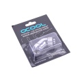 Alphacool angled adaptor double 45degree Rotary G1/4inch Male to G1/4inch Male - Chrome