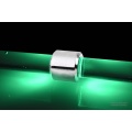 Alphacool Aurora HardTube LED ring 16mm chrome - green