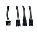 Alphacool Digital RGB LED y-cable 3-times with JST male connector 60cm - black