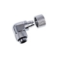 Alphacool Eiszapfen 13/10mm Compression Fitting 90degree Rotary G1/4 - Chrome