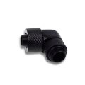 Alphacool Icicle 13/10mm compression fitting 90° rotatable G1/4 - 4pcs Set Deep Black