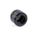 Alphacool Eiszapfen 14mm HardTube compression fitting G1/4 - knurled - deep black sixpack