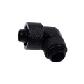 Alphacool Eiszapfen 16/10mm Compression Fitting 90degree Rotary G1/4 - Deep Black