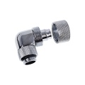 Alphacool Eiszapfen 16/10mm Compression Fitting 90degree Rotary G1/4 - Chrome