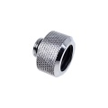 Alphacool Eiszapfen 16mm HardTube compression fitting G1/4 for plexi- brass tubes (rigid or hard tubes) - knurled - chrome