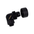 Alphacool Eiszapfen 19/13mm Compression Fitting 90degree Rotary G1/4 - Deep Black