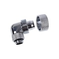 Alphacool Eiszapfen 19/13mm Compression Fitting 90degree Rotary G1/4 - Chrome
