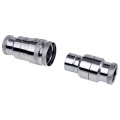 Alphacool Eiszapfen HF Quick Release Connector kit G3/8 Male with Reducing G1/4 - Chrome
