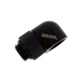 Alphacool Eiszapfen L-connector Rotary G1/4 Male to G1/4 Female - Deep Black