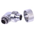 Alphacool HF 19/13 Compression Fitting 90degree Rotary G1/4 - Chrome