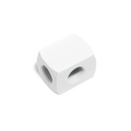Alphacool HF connection terminal TEE T-piece round, G1/4 - white