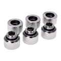 Alphacool HT 12mm HardTube Compression Fitting G1/4 for rigid tubes - knurled - Chrome Six Pack