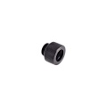 Alphacool HT 12mm HardTube Compression Fitting G1/4 for rigid tubes - knurled - Deep Black Six Pack