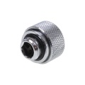 Alphacool HT 13mm HardTube Compression Fitting G1/4 for for rigid tubes - knurled - Chrome