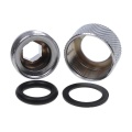 Alphacool HT 13mm HardTube Compression Fitting G1/4 for for rigid tubes - knurled - Chrome
