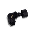 Alphacool Icicle 16/10mm compression fitting 90° rotatable G1/4 - 4pcs Set Deep Black