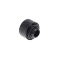 Alphacool Eiszapfen 16mm HardTube Compression Fitting G1/4 for rigid tubes - knurled - Deep Black Six Pack